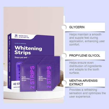 💜 Purple Whitening Strips – Instant White Effect