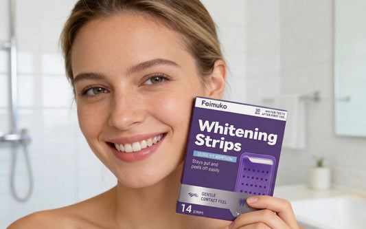 💜 Purple Whitening Strips – Instant White Effect